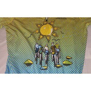 vintage REVI cycling jersey 1997 3 pockets preowned XL 1/4 ZIP